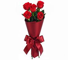 5 Красных роз Эдлесс Лав в Новые Дома Букет 5 Красных роз Эдлесс Лав в Новые Дома