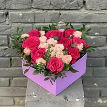 Композиция моя любовь в Новые Дома Цветочная композиция из Розы в коробке в Новые Дома