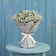 Букет Белые гипсофилы в Новые Дома Букет цветов из:  Гипсофила в Новые Дома