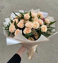 Букет Кремовые розы Латте в Новые Дома