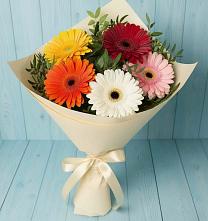 Букет праздник в Новые Дома Букет цветов из:  Герберы в Новые Дома