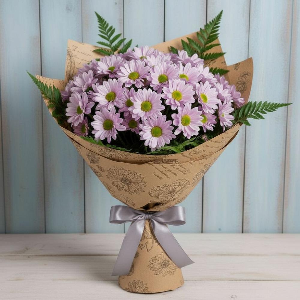Букет цветов из: Хризантемы в Новые Дома