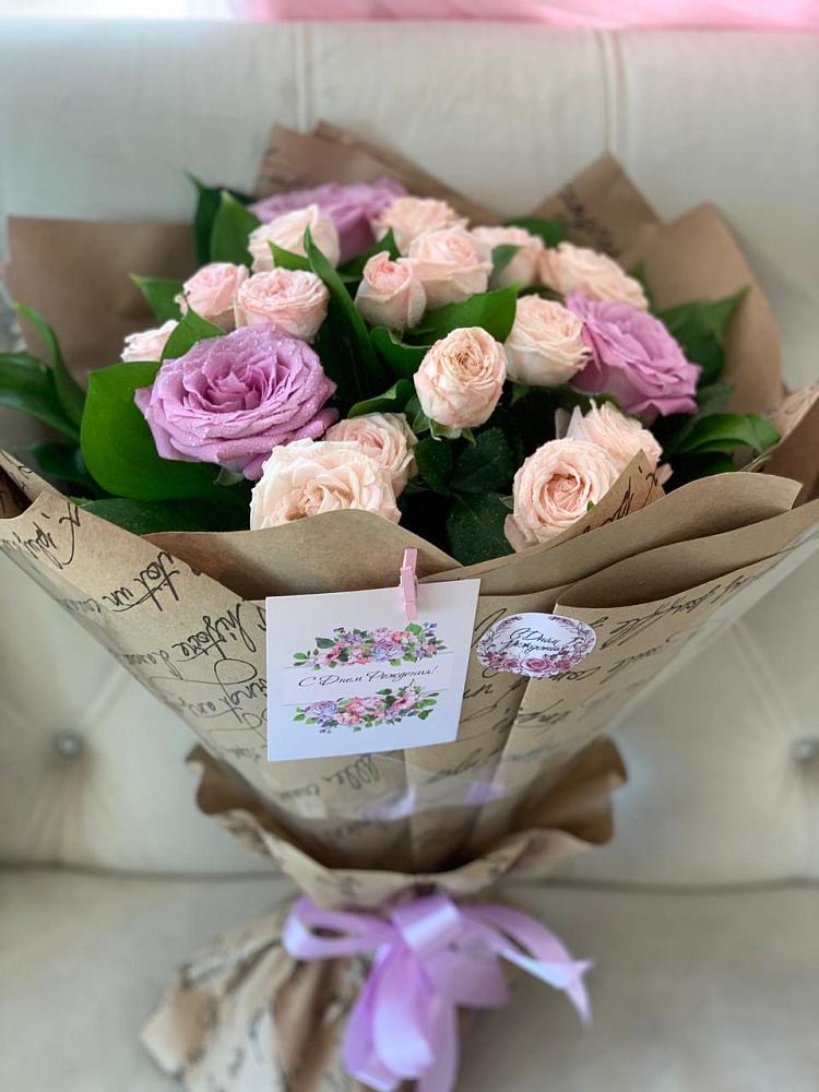 Букет розовая сирень в Новые Дома Букет цветов из: Розы в Новые Дома