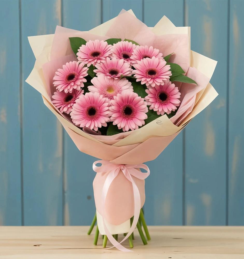 Букет пурпурно-розовый в Новые Дома Букет цветов из: Герберы в Новые Дома