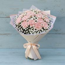 Букет Нежность рассвета в Новые Дома Букет цветов из:  Гвоздики в Новые Дома