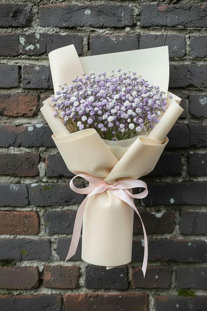 Букет Нежные чувства в Новые Дома Букет цветов из: Гипсофила в Новые Дома