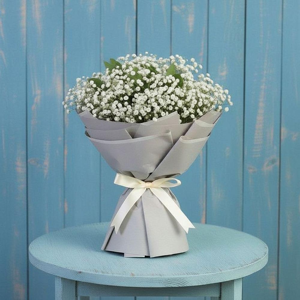Букет Белые гипсофилы в Новые Дома Букет цветов из: Гипсофила в Новые Дома