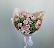Букет доброе утро в Новые Дома Букет цветов из:  Розы и Хризантемы в Новые Дома