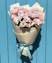 Букет Розовые хризантемы в Новые Дома Букет цветов из:  Хризантемы в Новые Дома