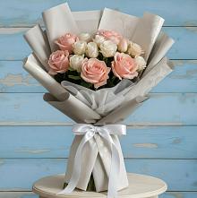 Букет Нежное облако #REPLACE_PRED# Новые Дома Букет цветов из:  Розы #REPLACE_PRED# Новые Дома