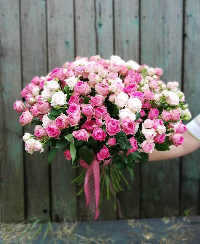 Розовые кустовые розы Натали и Лав Лидия в Новые Дома Букет Розовые кустовые розы Натали и Лав Лидия в Новые Дома