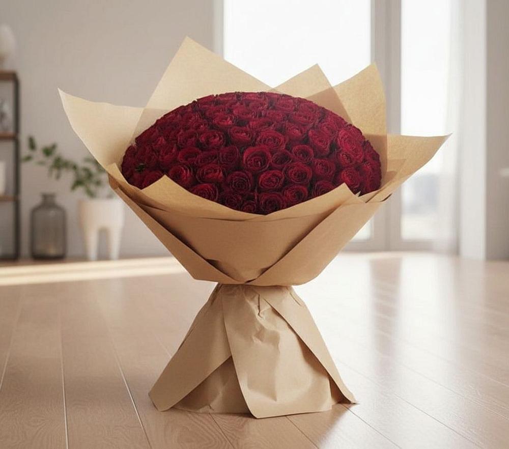 101 Красная роза в Новые Дома Букет 101 Красная роза в Новые Дома