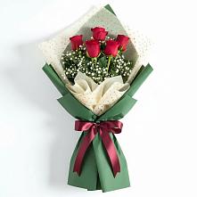 Букет рубиновое очарование в Новые Дома Букет цветов из:  Розы в Новые Дома