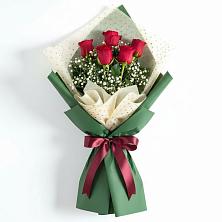 Букет рубиновое очарование в Новые Дома Букет цветов из:  Розы в Новые Дома