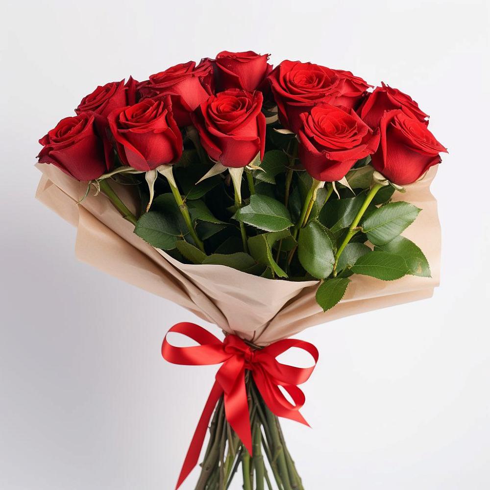 11 Красных роз Эдлесс Лав в Новые Дома Букет 11 Красных роз Эдлесс Лав в Новые Дома