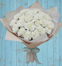 Букет Хрустальное утро в Новые Дома Букет цветов из:  Гвоздики в Новые Дома