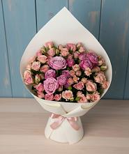 Букет Нежная розовость #REPLACE_PRED# Новые Дома Букет цветов из:  Розы #REPLACE_PRED# Новые Дома